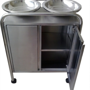 Porta lavatorio amoblado INOX